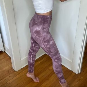 Free people Purple tie dye leggings